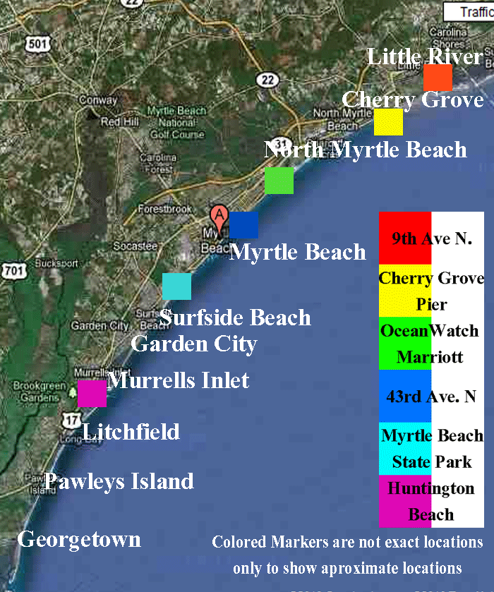 Myrtle Beach Maps and Tourist Information - Myrtle Beach Photography